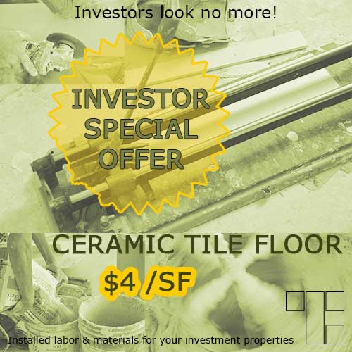 Discounted tiles for Investment properties by TLC Tile Pros Tampa